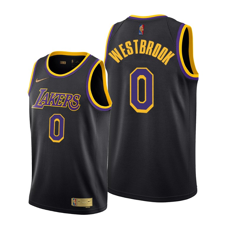 Men's Los Angeles Lakers Russell Westbrook #0 NBA 2021 Trade Earned ...